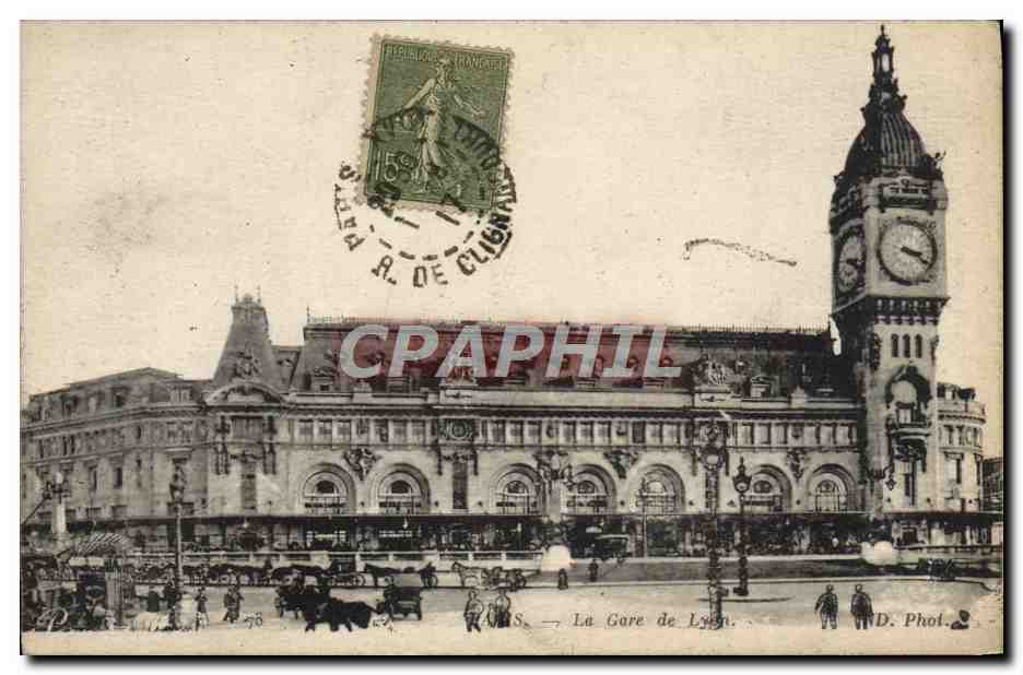 CPA Paris La Gare De Lyon 