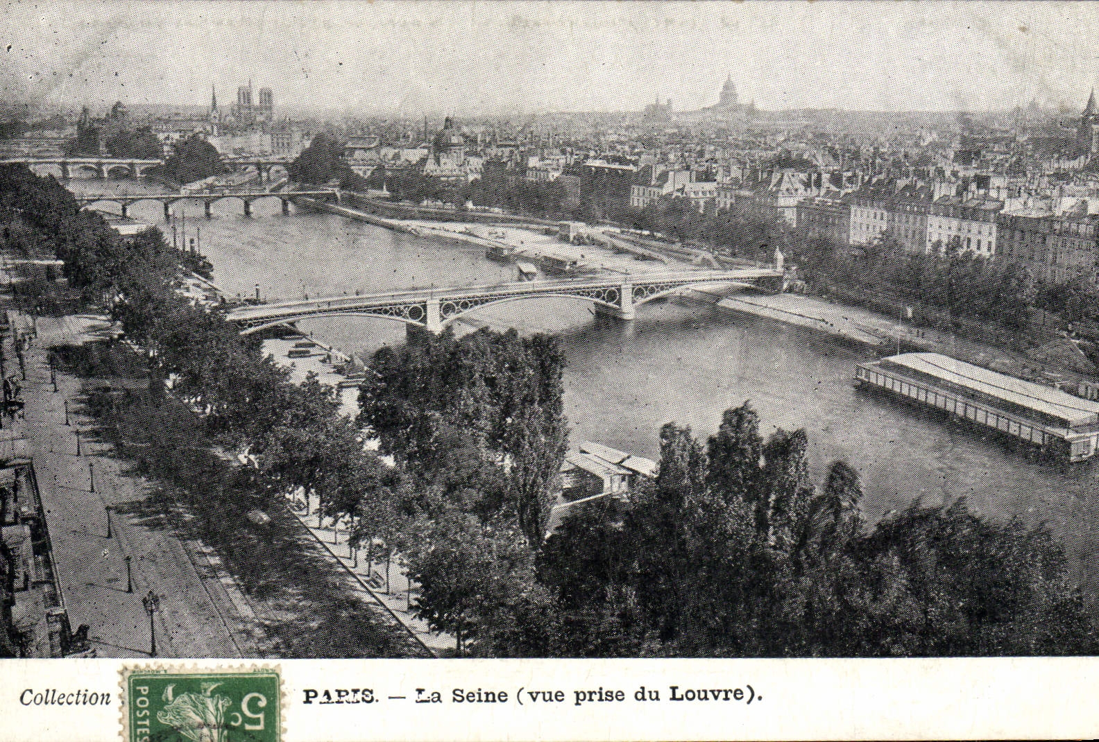 PARIS — La Seine (vue prise du Louvre) — Collection Postes