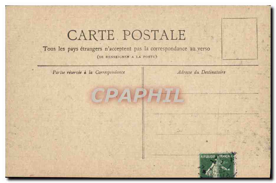PARIS — La Seine (vue prise du Louvre) — Collection Postes — Verso