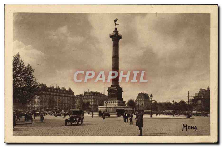 CPA Paris La Place De La Bastille