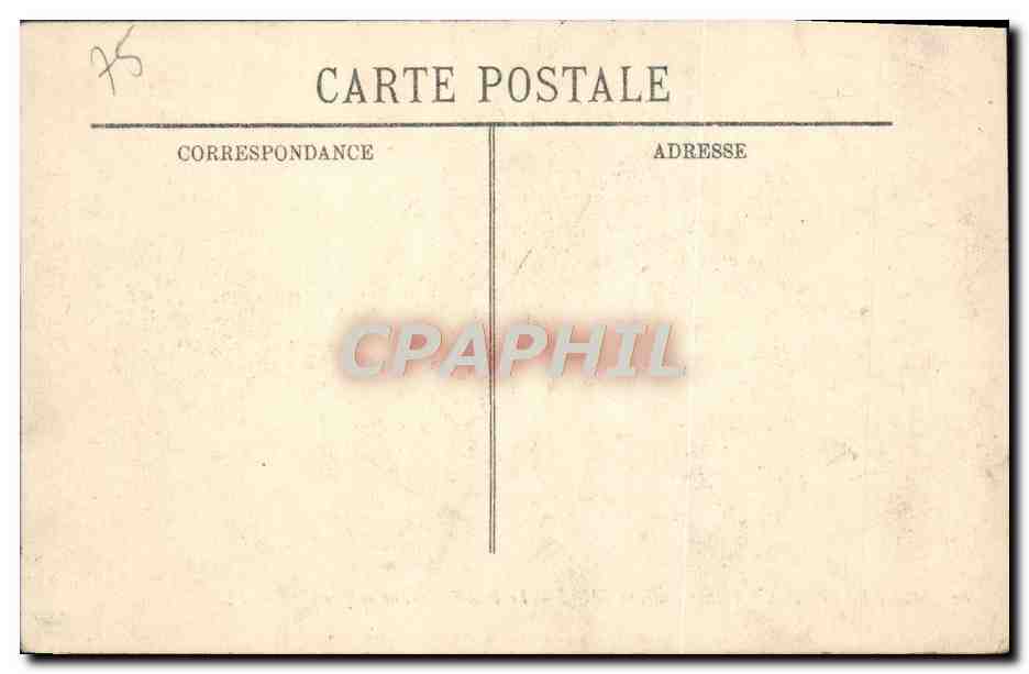 CPA Inondations De Paris Le Pont Et Place De La Concorde — Rückseite