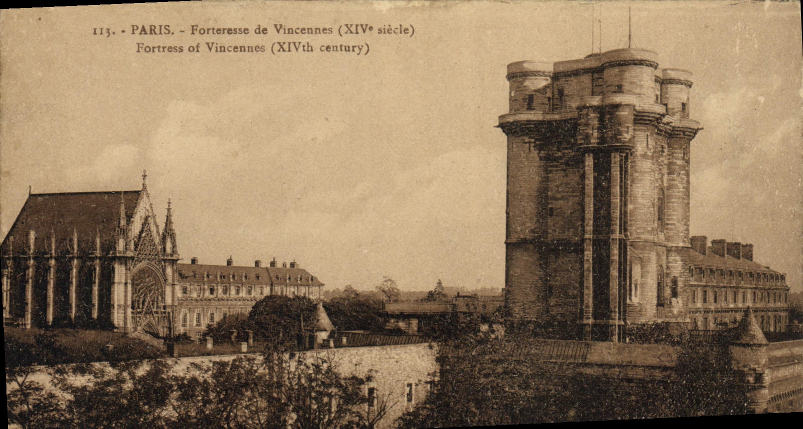 Paris - Forteresse de Vincennes (XIVe siècle) — Éditions d'Art 'Patras' n°113