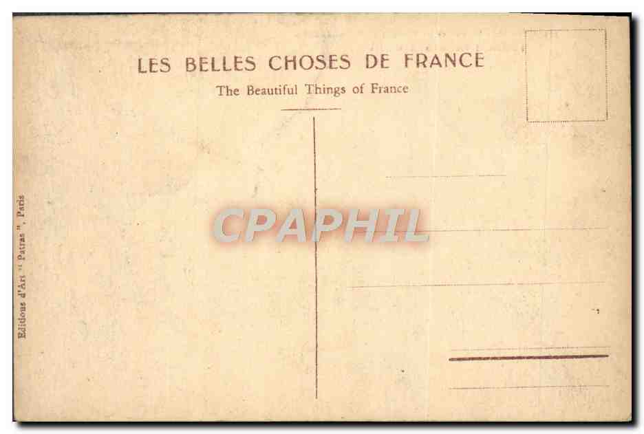 Paris - Forteresse de Vincennes (XIVe siècle) — Éditions d'Art 'Patras' n°113 — Verso