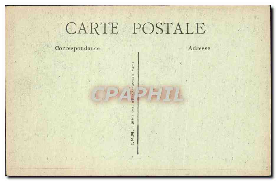 CPA Paris Palais De Justice La Sainte Chapelle La crypte — Rückseite