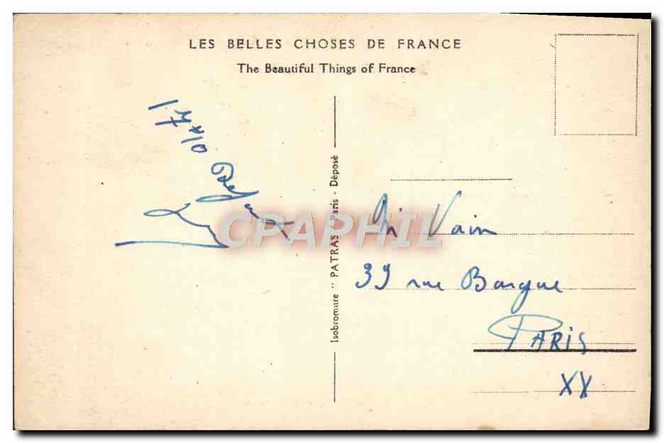 CPA Paris La Rue Soufflot Et Le Pantheon — Rückseite