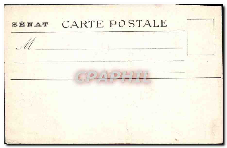 CPA Luxembourg Salle Du Livre D'Or Vue generale Entre les colonnes le fauteuil imperial du Senat Conservateur — Rückseite