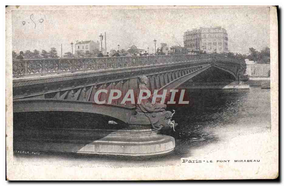 CPA Paris Le Pont Mirabeau