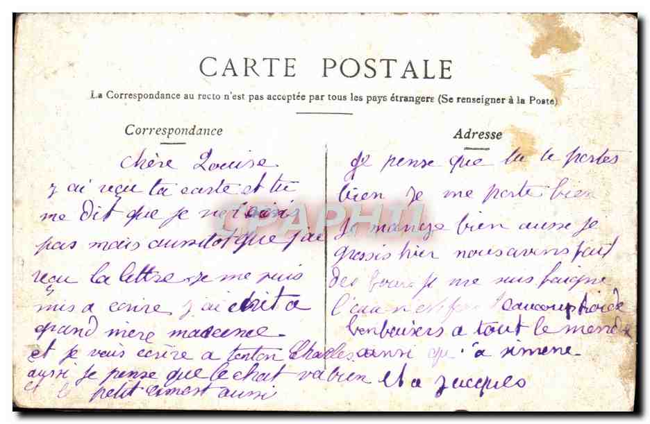 CPA Paris Le Pont Mirabeau — Rückseite