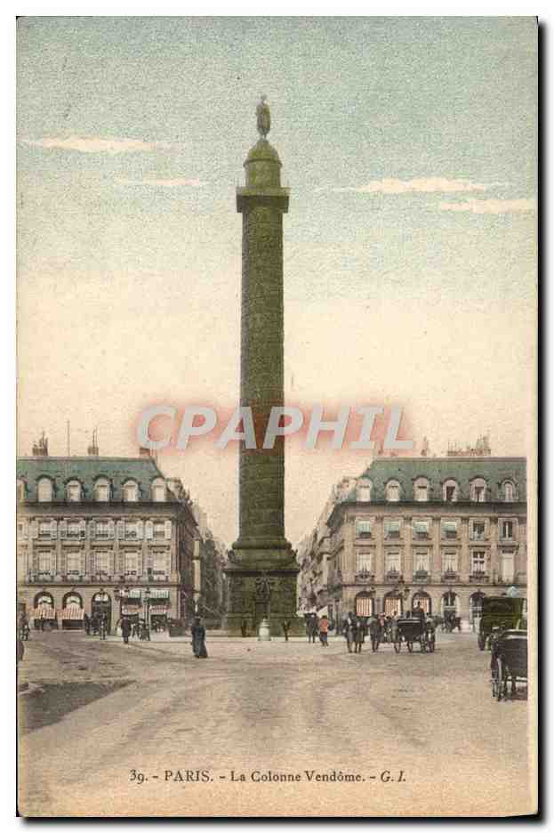 CPA Paris La Colonne Vendome