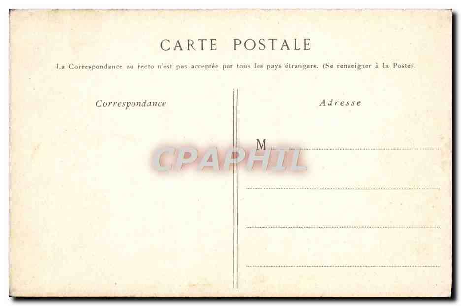 CPA Paris La Colonne Vendome — Rückseite
