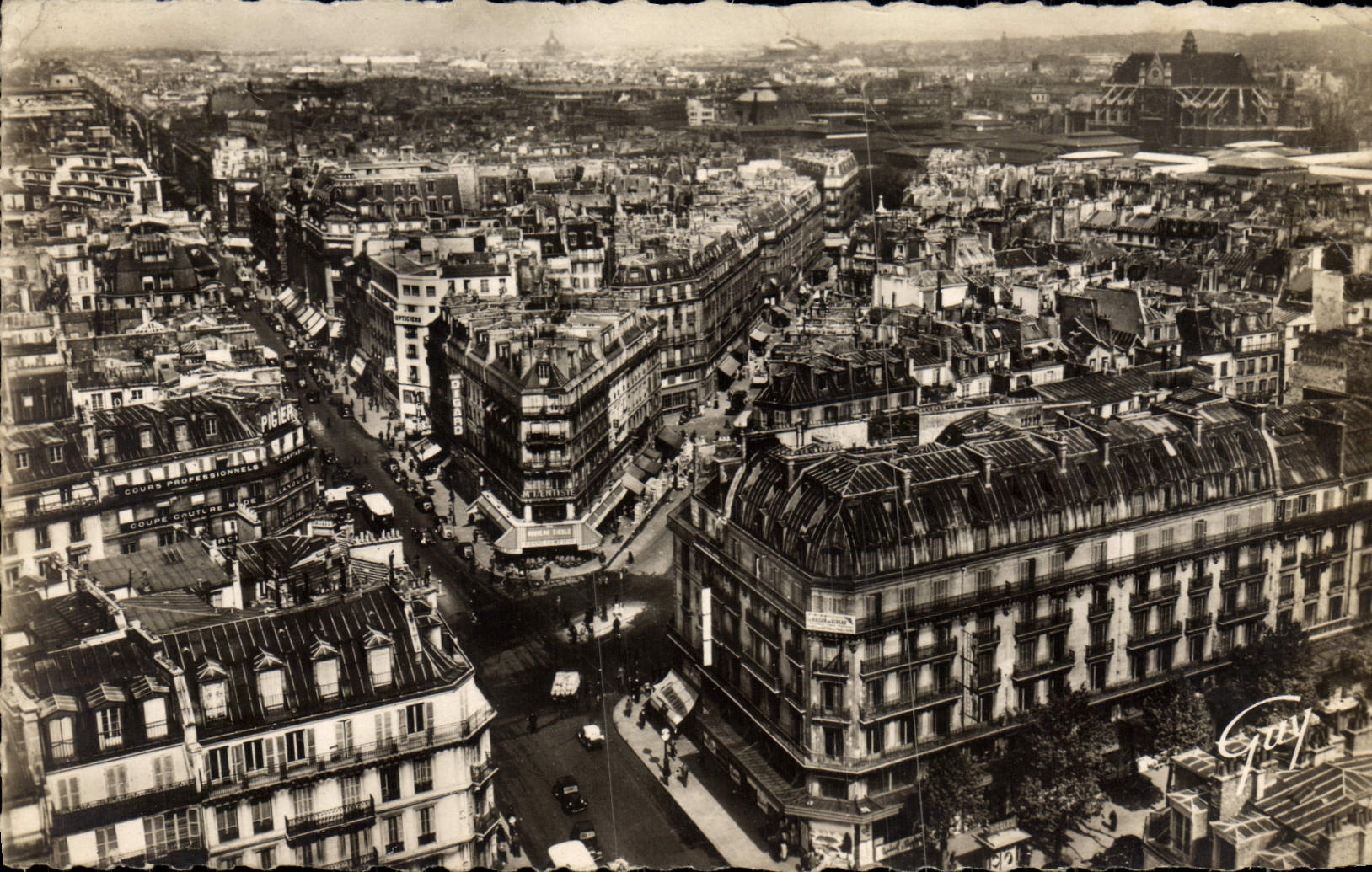 Moderne Ansichtskarte Wunder Panorama von Paris Kreuzung Rivoli Halles Sebastopol