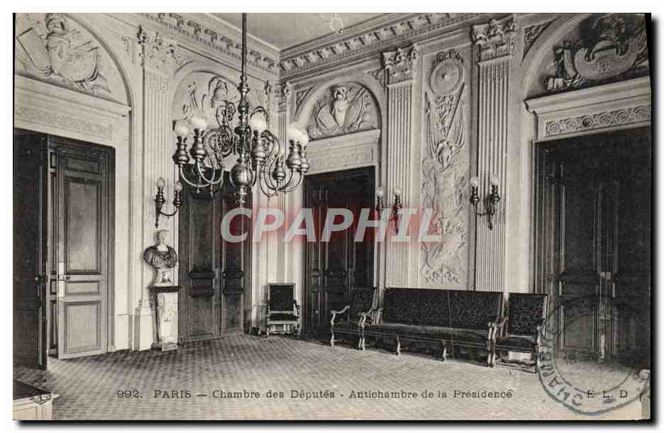 CPA Paris Chambre Des Deputes Antichambre De La Presidence
