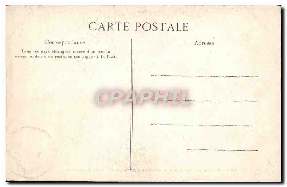CPA Paris Chambre Des Deputes Antichambre De La Presidence — Rückseite