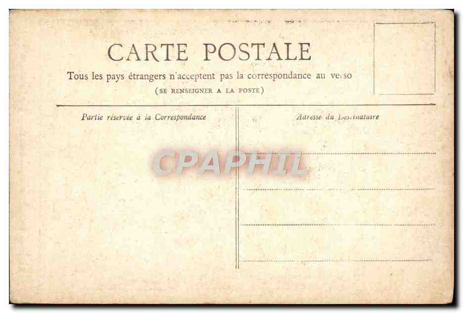 CPA Paris Les Invalides — Rückseite