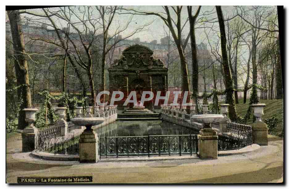 CPA Paris La Fontaine De Medicis