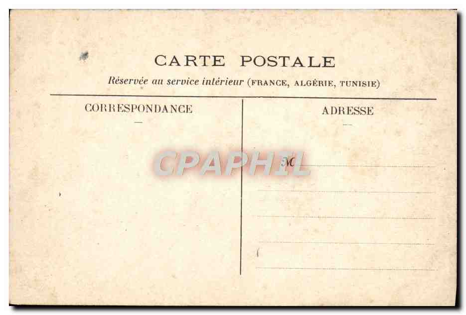 CPA Paris La Conciergerie — Rückseite
