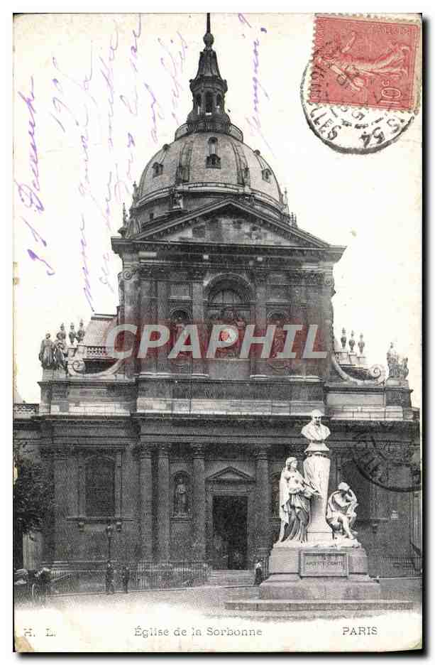 CPA Paris Eglise De La Sorbonne
