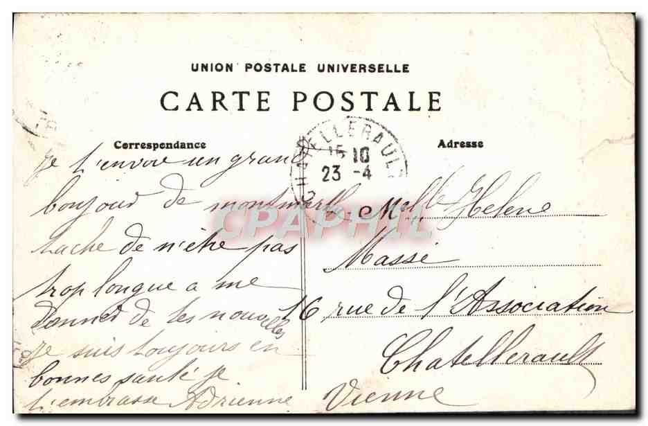 CPA Montmartre La Basilique Du Sacre Coeur Et La Savoyarde — Rückseite