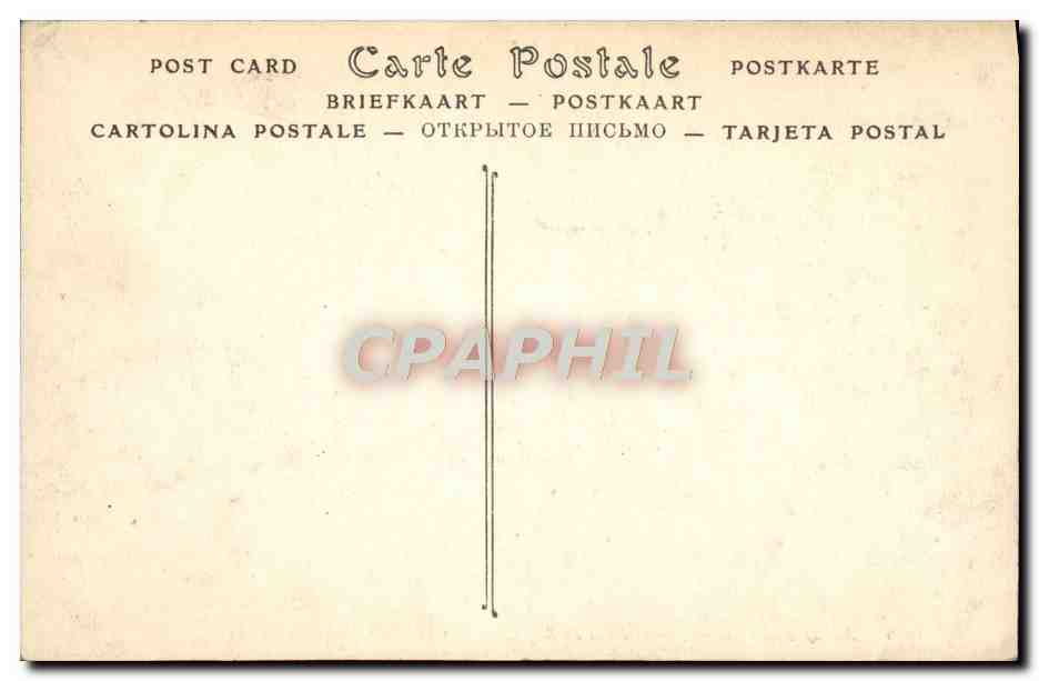 CPA Bois de Boulogne Chateau de Bagatelle — Rückseite