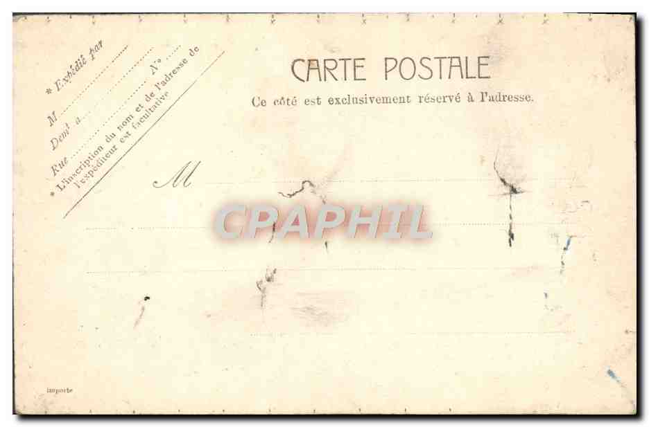 CPA Paris Gallerie de Zoologie Jardin des Plantes Zoo — Rückseite