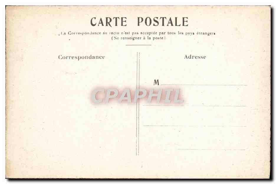 CPA Paris La Place de la Concorde — Rückseite