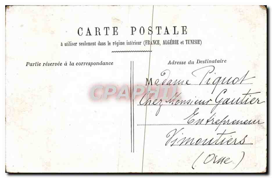 CPA Paris Le Triomphe de la Republique Place de la Nation — Rückseite