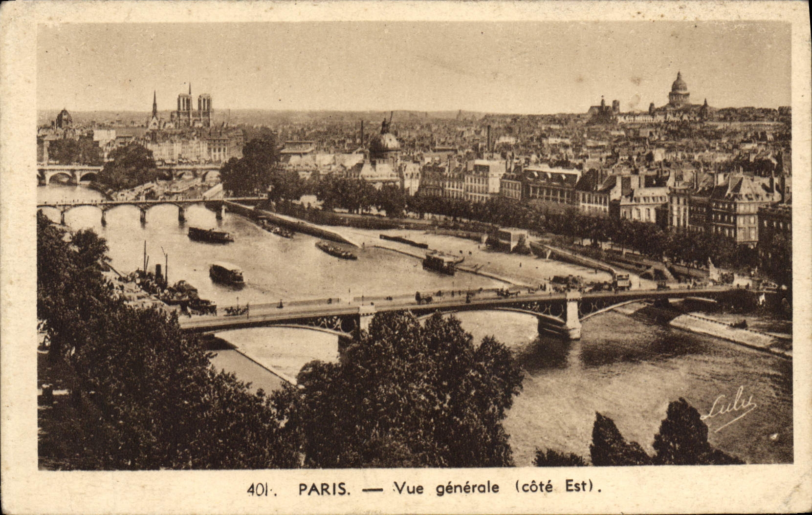 PARIS — Allgemeiner Blick (Ostseite) — L. Luly, Nr. 401