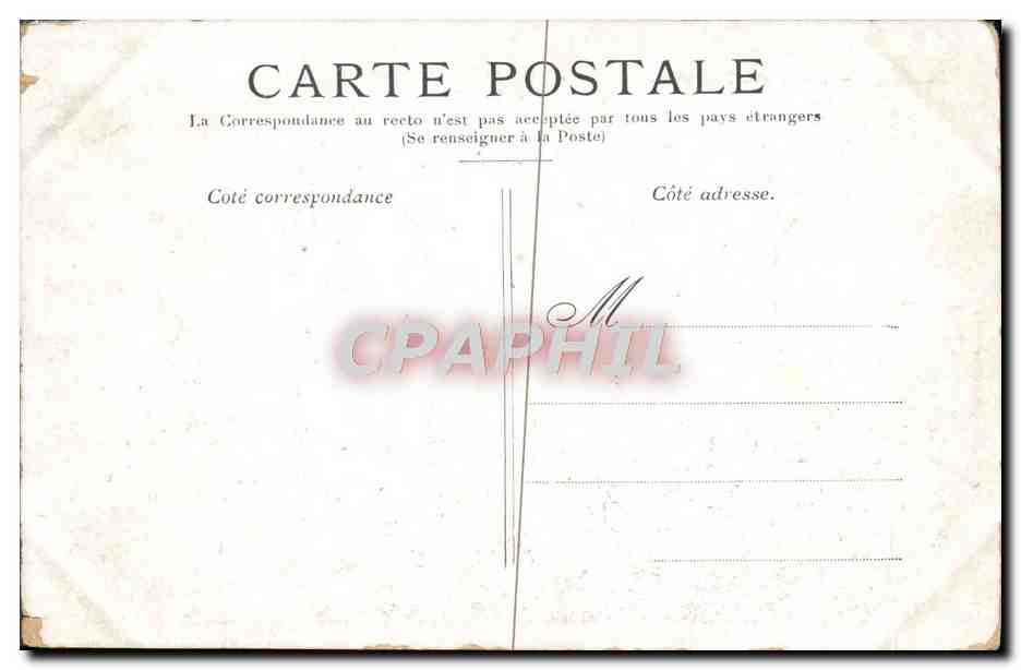 CPA Paris L'Arc des Tuileries — Verso
