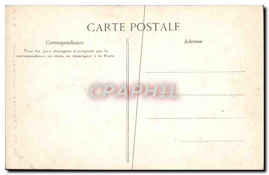 CPA Paris Senat Escaliers d'Honneur — Rückseite