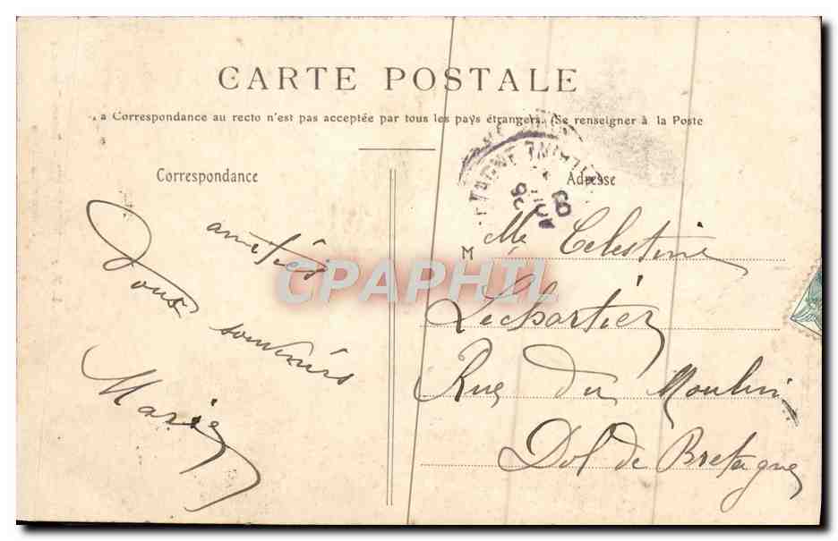 CPA Paris Buttes Chaumont A travers les arbres  — Verso