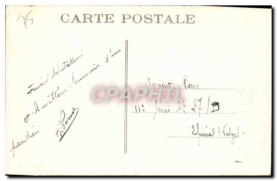 CPA Paris Notre Dame Le Pont Et Le Nouveau square — Verso