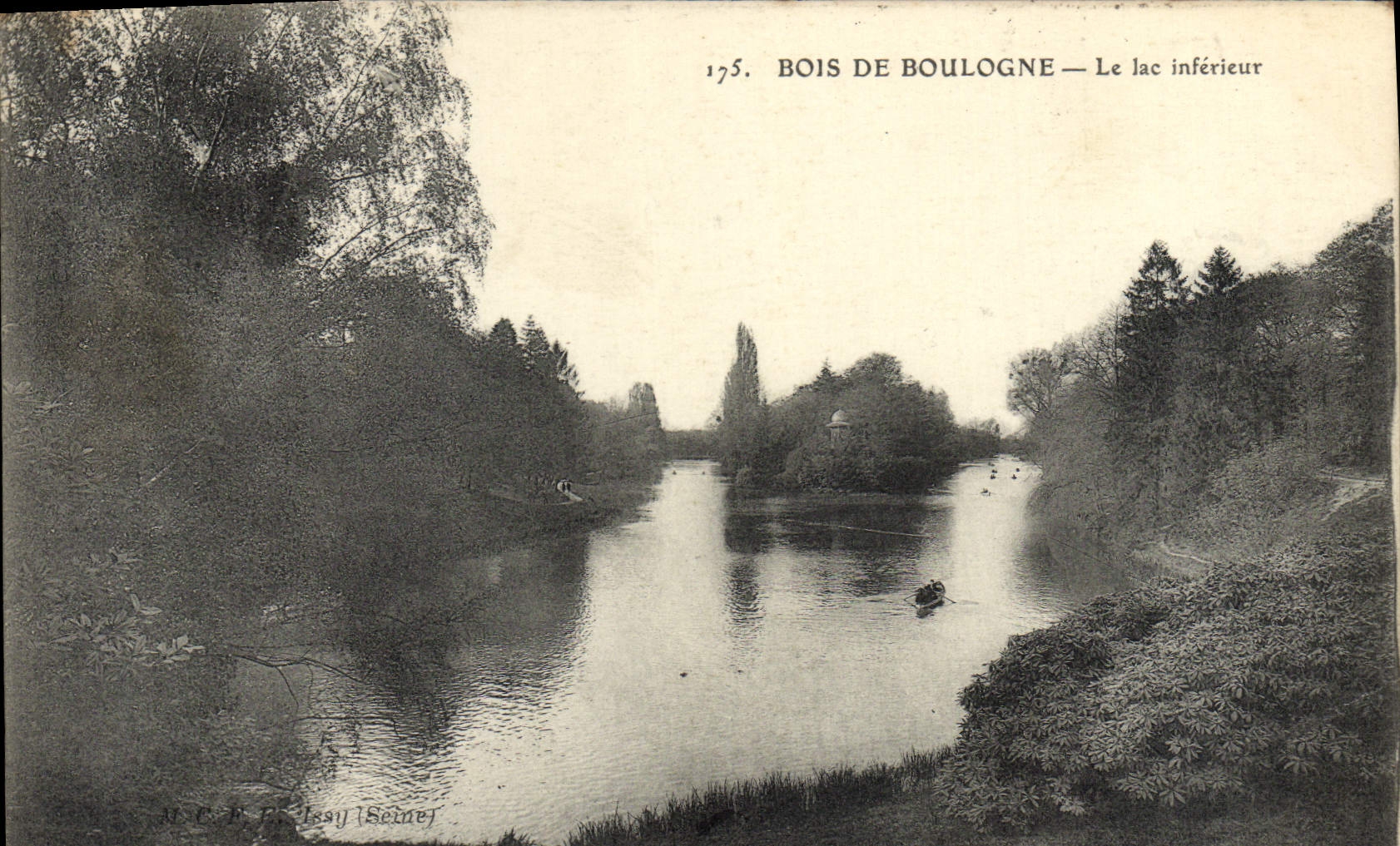 CPA Bois De Boulogne Le Lac Inferieur