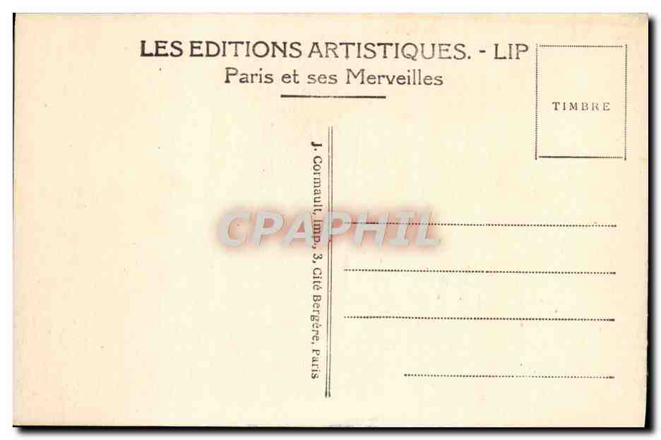 CPA Paris La Statue et la Place de la Republique — Verso
