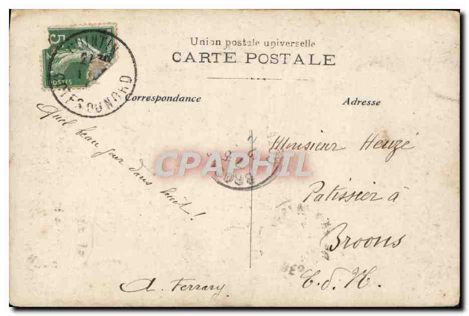 CPA Paris Le Monument Victor Hugo — Rückseite