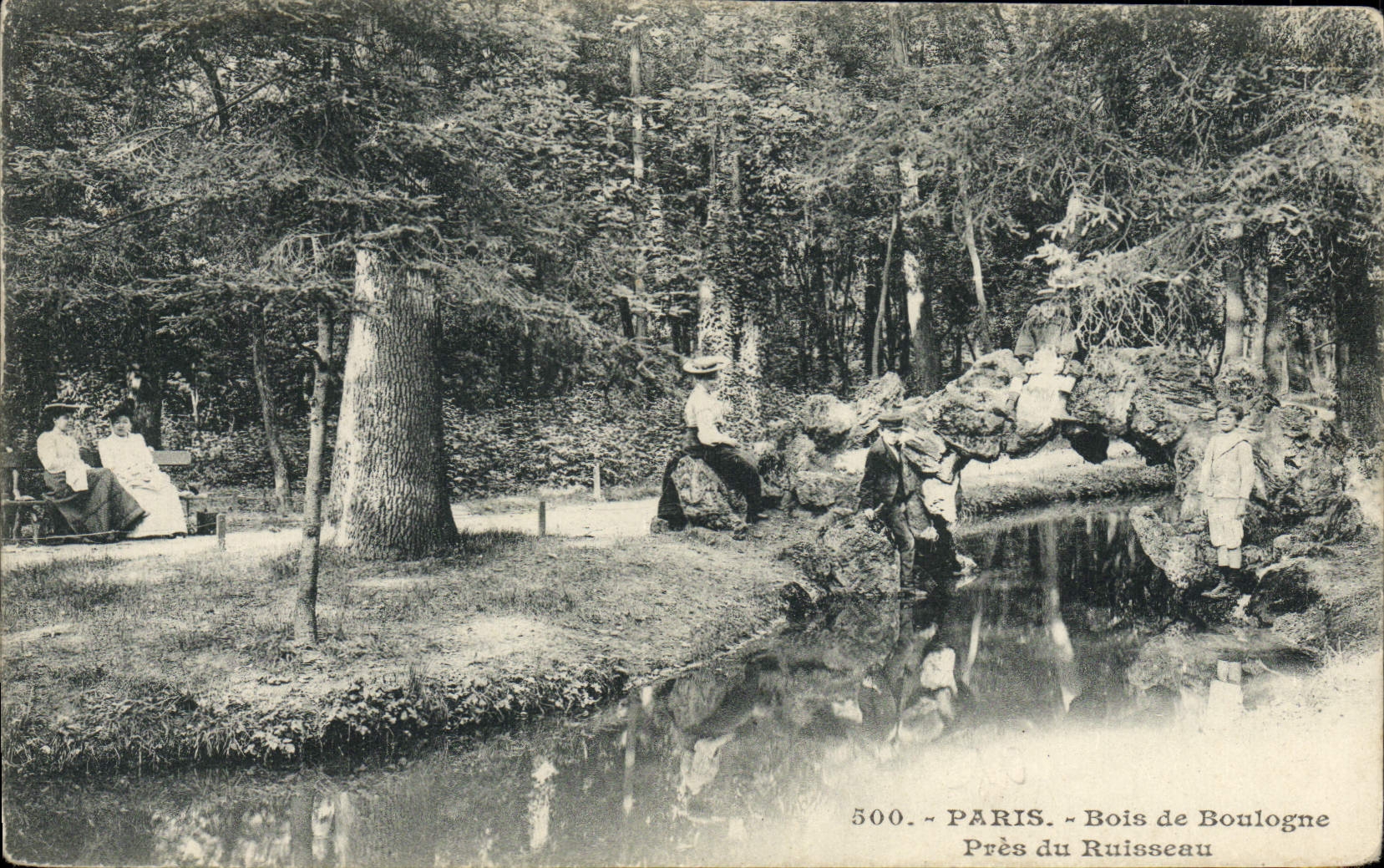 CPA Paris Bois de Boulogne Pres du Ruisseau