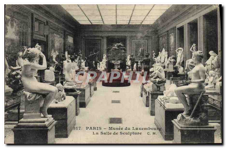 CPA Paris Musee du Luxembourg La Salle de Sculpture