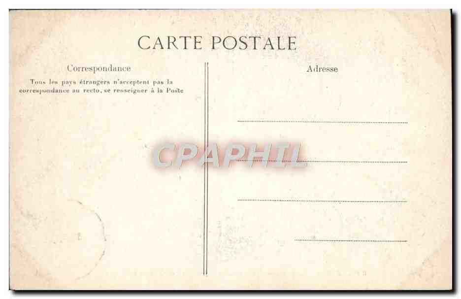 CPA Paris Chambre des Deputes Entree de la Cour d'Honneur — Rückseite