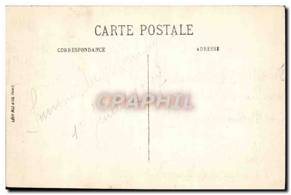 CPA Paris Le Sacre Coeur et le Reservoir des Eaux — Rückseite