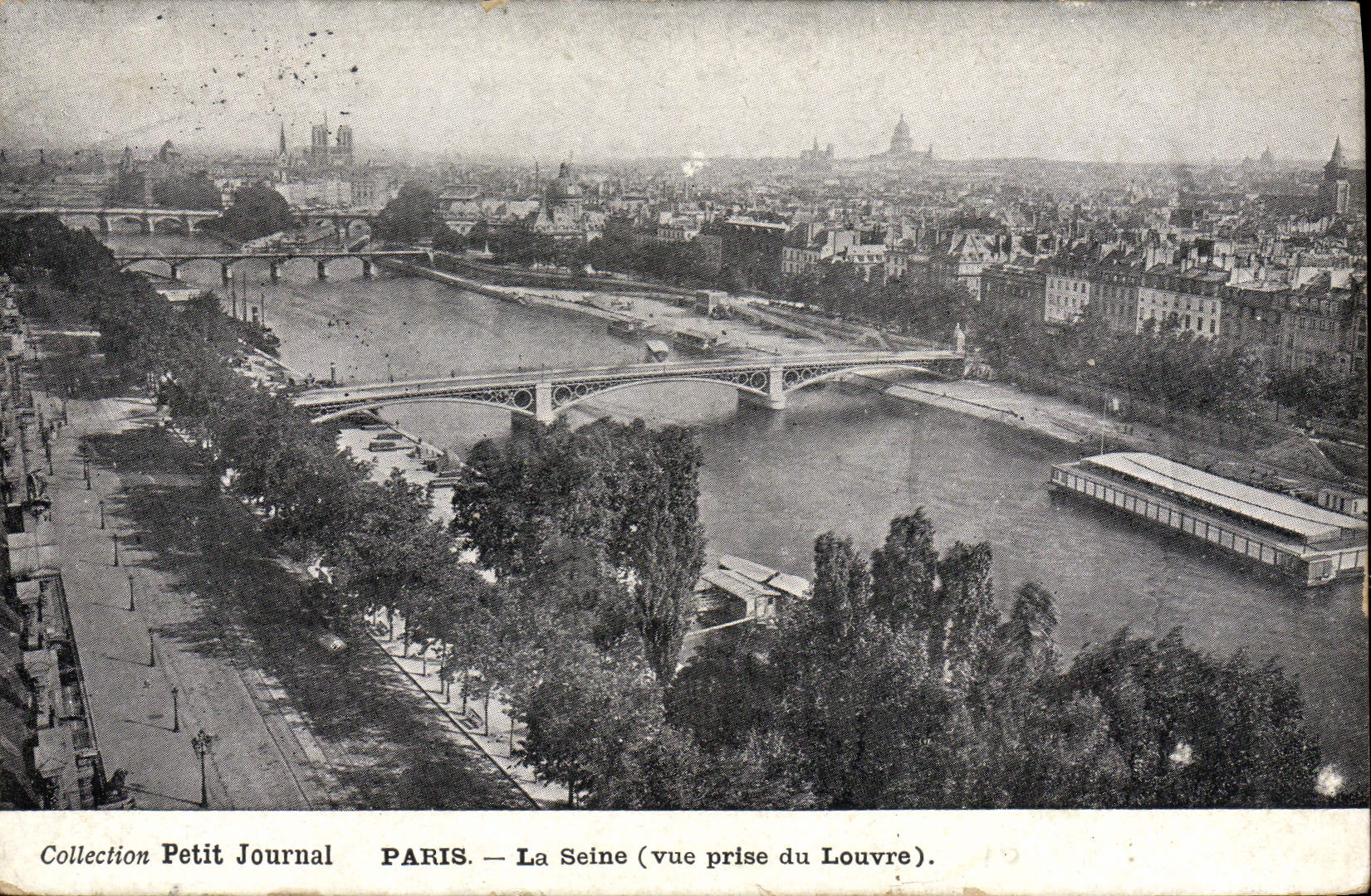 PARIS — La Seine (vue prise du Louvre) — Collection Petit Journal