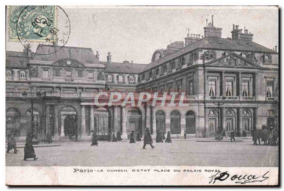 CPA Paris Conseil D'Etat Place Du Palais Royal