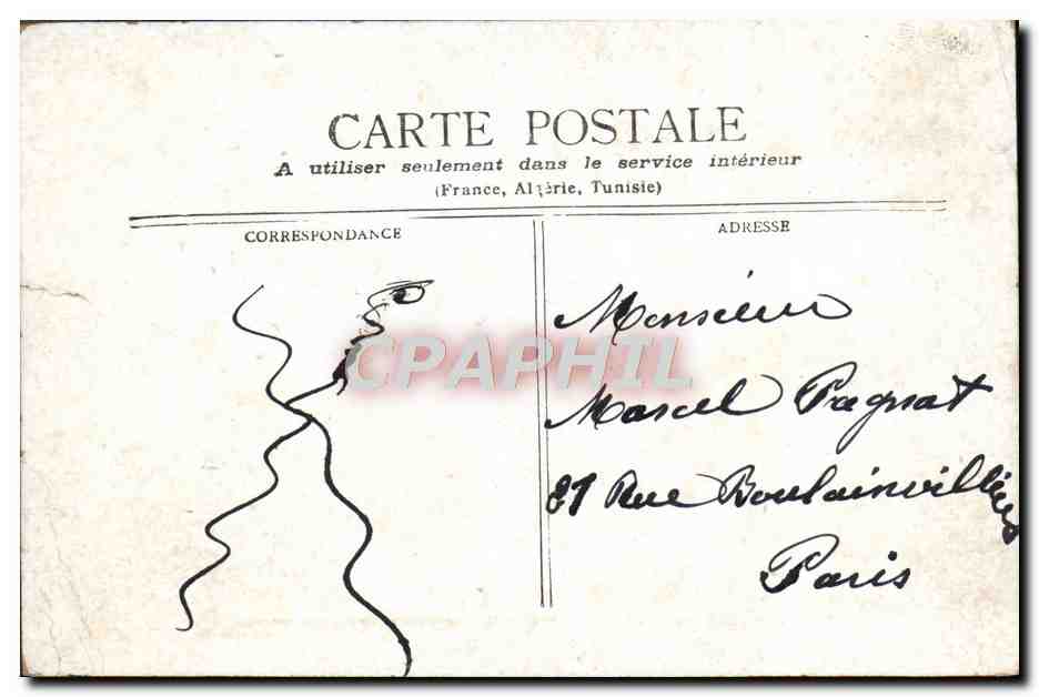 CPA Paris Conseil D'Etat Place Du Palais Royal — Verso