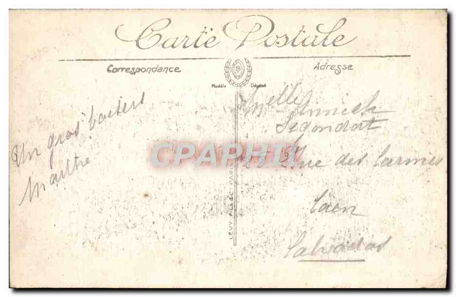 CPA Paris L'Hotel des Invalides — Rückseite
