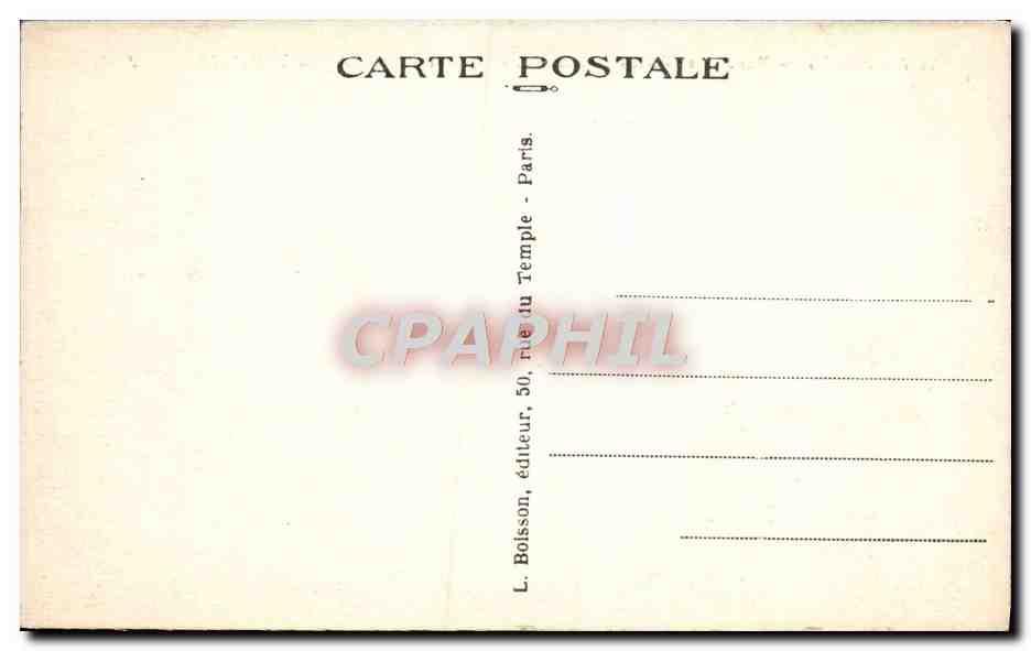 CPA Paris Parc des Buttes Chaumont Rocher de la Sibylle et Belvedere — Verso