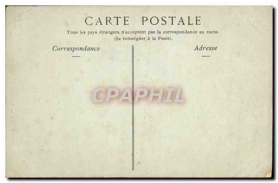 CPA Paris Facade de L'Eglise Notre Dame — Verso