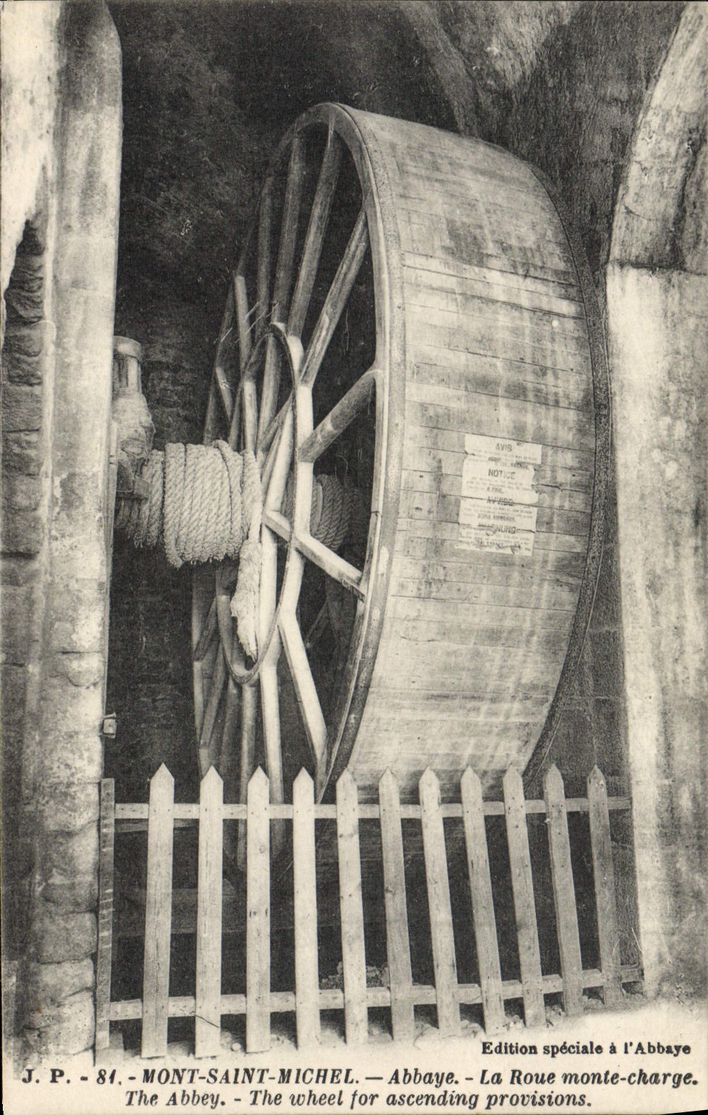 Mont-Saint-Michel — Roue monte-charge — J.P. - 84