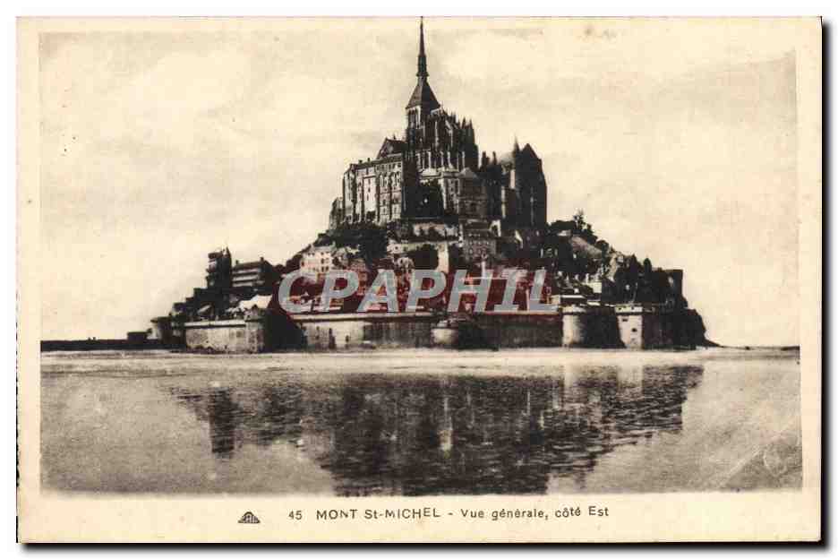 Mont-Saint-Michel — Vue générale, côté Est — Cie des Arts, Strasbourg-Schiltigheim