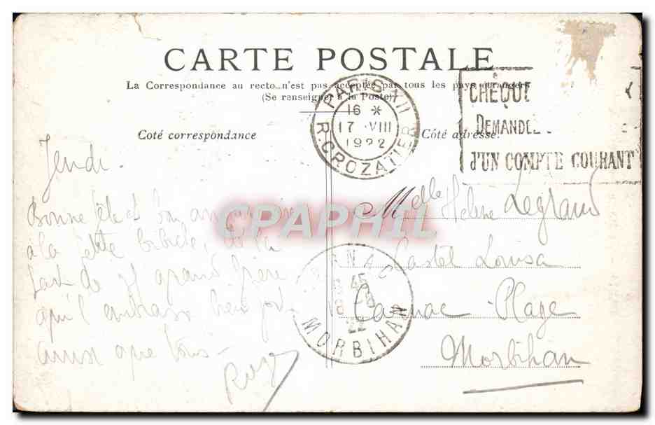 CPA Paris Le Dome Des Invalides — Rückseite
