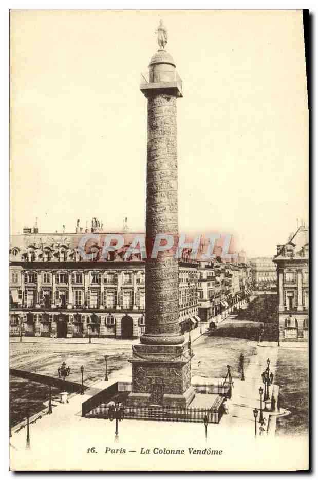 CPA Paris La Colonne Vendome