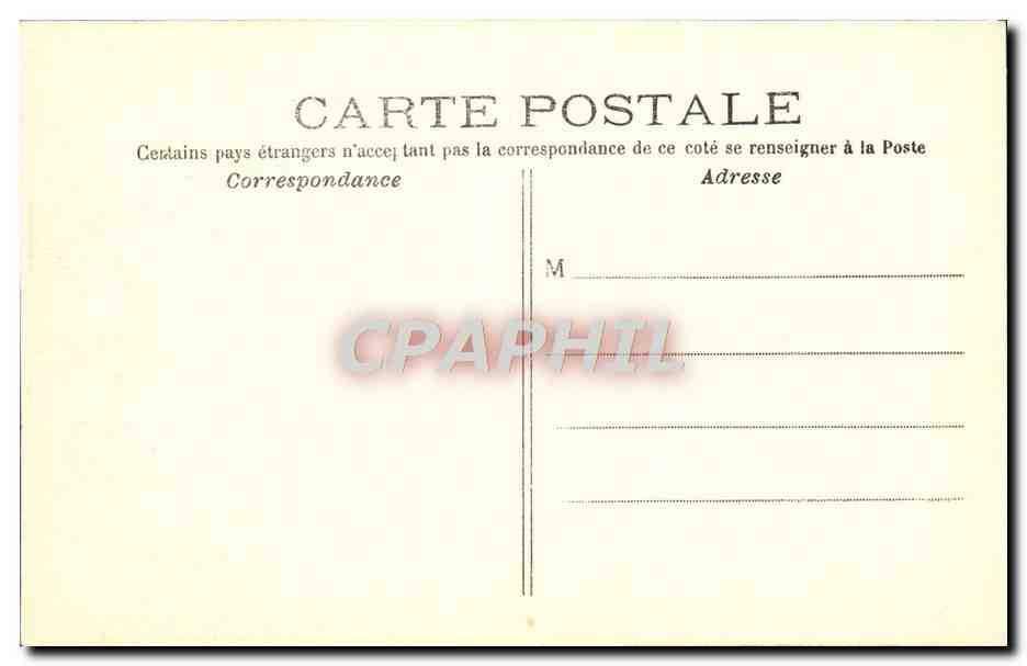 CPA Paris Chambre des Deputes Pont de la Concorde — Rückseite