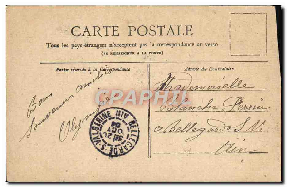 CPA Paris La Place de La Nation — Rückseite